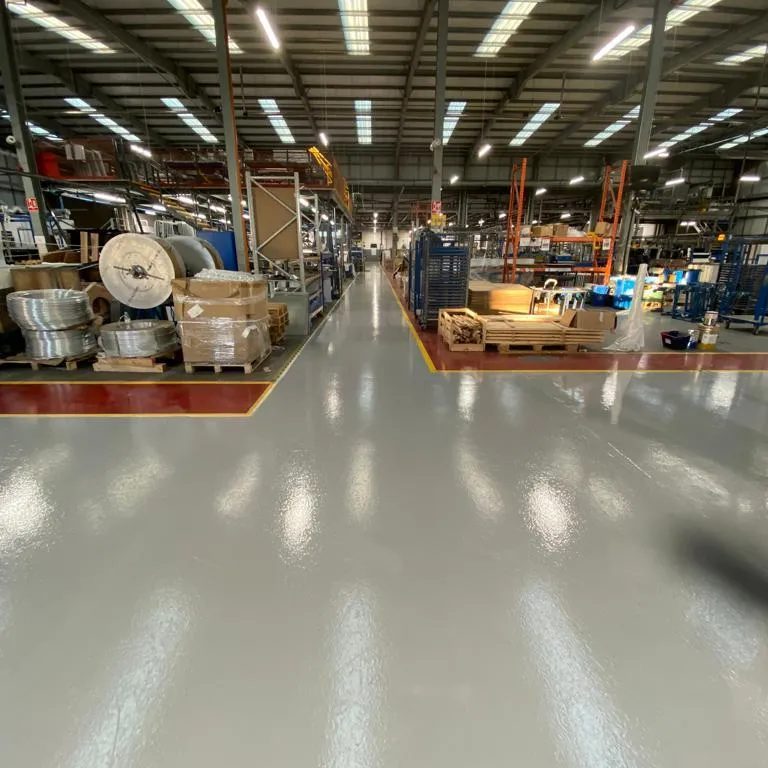 Commercial warehouse using Epoxy Resin flooring